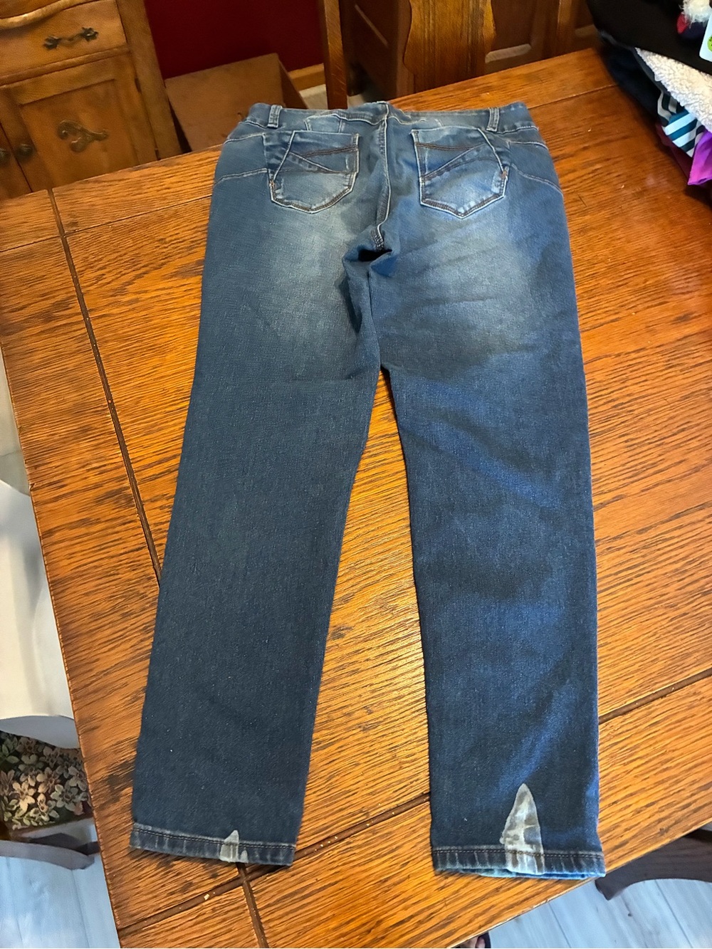 Kids Dark Blue Denim Jeans - Classic Straight Leg